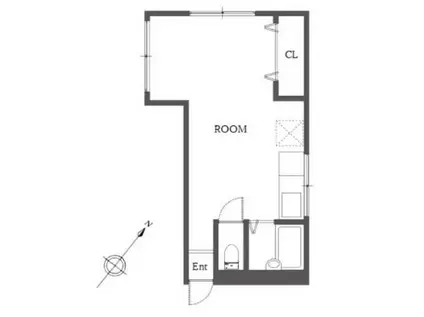 TRUST VALUE 早稲田(ワンルーム/3階)の間取り写真