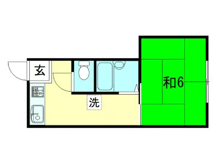 シェモア東久保田町(1K/3階)の間取り写真