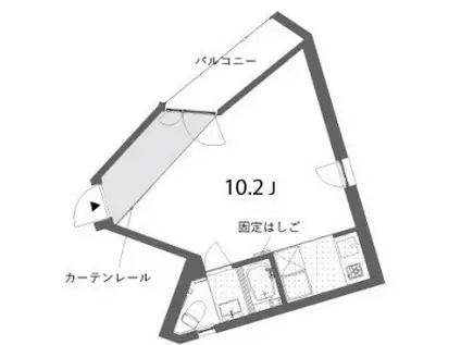 SAKAMURA HOUSE(ワンルーム/5階)の間取り写真