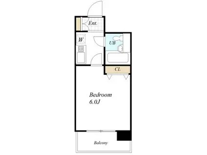 イルヴィアーレ青砥(1K/2階)の間取り写真