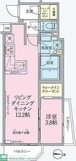 ARKMARK練馬(1LDK/2階)の間取り写真