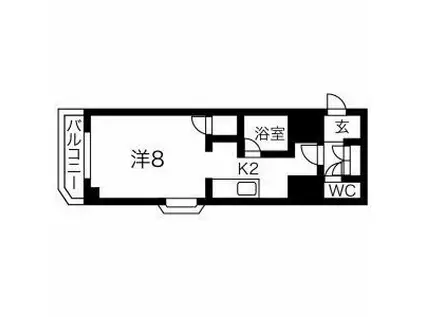 GRACE5II(1K/2階)の間取り写真