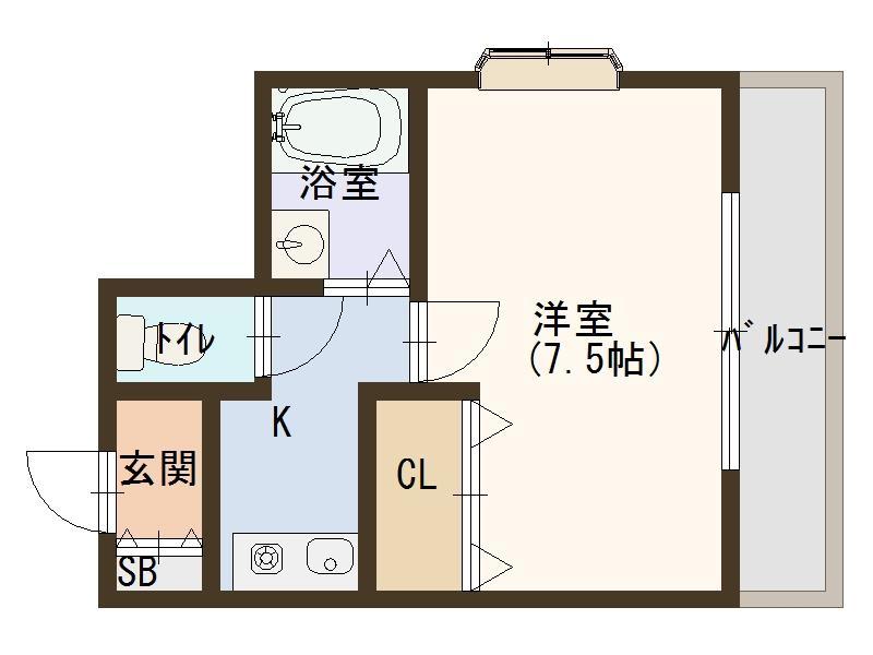 ルパッセ URAKAWA(1K/4階)の間取り写真