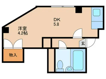 メゾン札幌N26W5(1DK/3階)の間取り写真