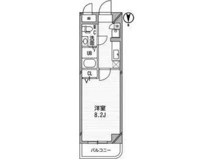 アーデン新大阪(1K/9階)の間取り写真