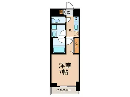 URBANLINK護国寺(1K/3階)の間取り写真