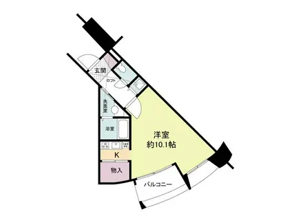 フォレステージュ江坂垂水町(ワンルーム/4階)の間取り写真