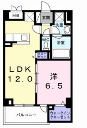 アクシス・エリタージュ(1LDK/5階)の間取り写真