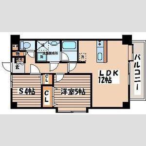OCEAN VIEW 鹿野(1SLDK/2階)の間取り写真