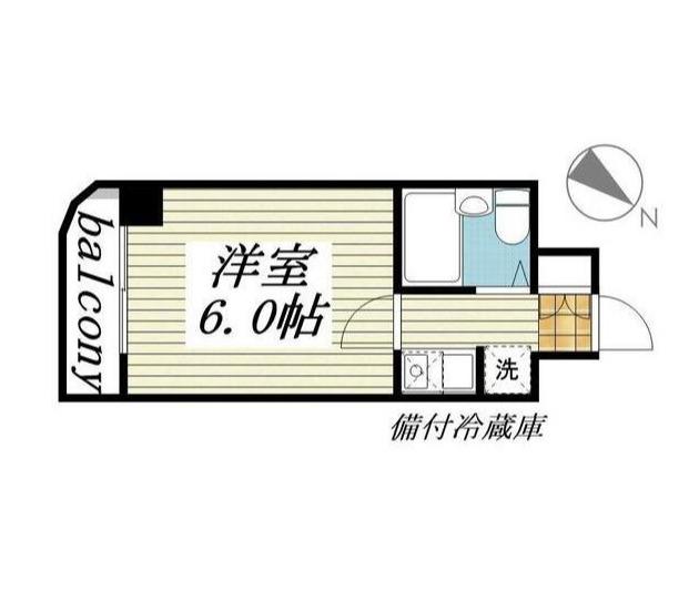 メゾン・ド・南大塚NO.1(1K/3階)の間取り写真