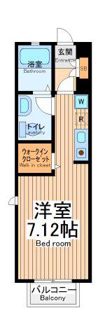 アルエット(ワンルーム/1階)の間取り写真