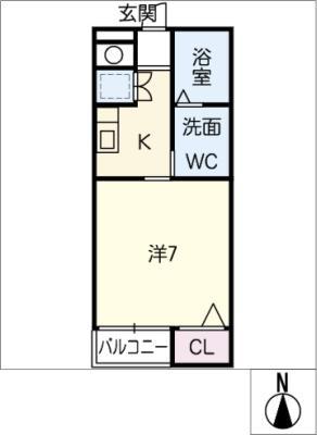LOFT PLUS(1K/2階)の間取り写真