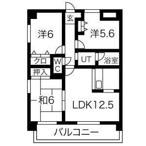 GRANVILLE(3LDK/3階)の間取り写真