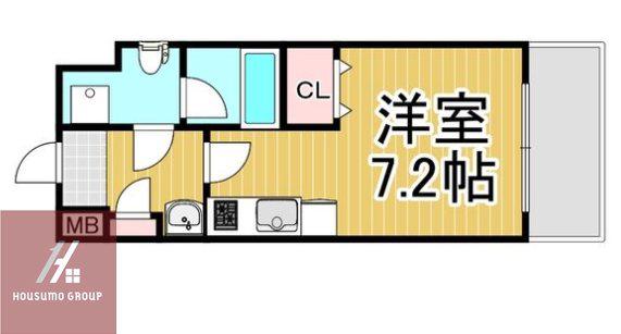 レオンコンフォート新梅田II(1K/2階)の間取り写真