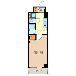 タック高砂(1K/5階)の間取り写真