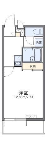 レオパレスエスト(1K/3階)の間取り写真
