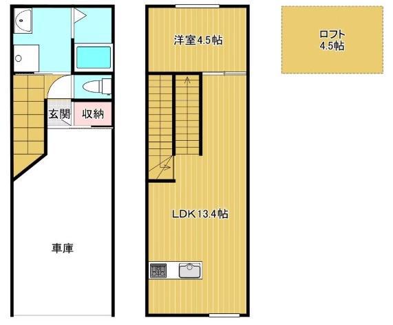 LIBRO(1LDK/1階)の間取り写真