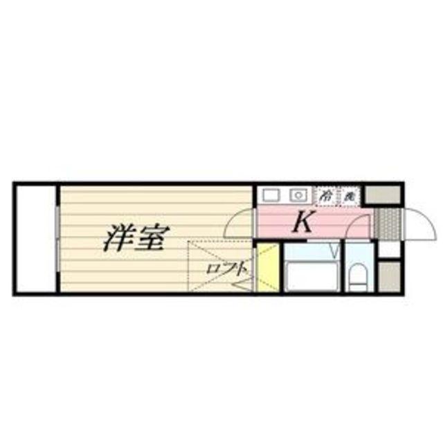 セレス香住ケ丘II(1K/6階)の間取り写真