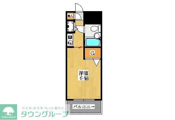 ジョイフル津田沼III(1K/1階)の間取り写真
