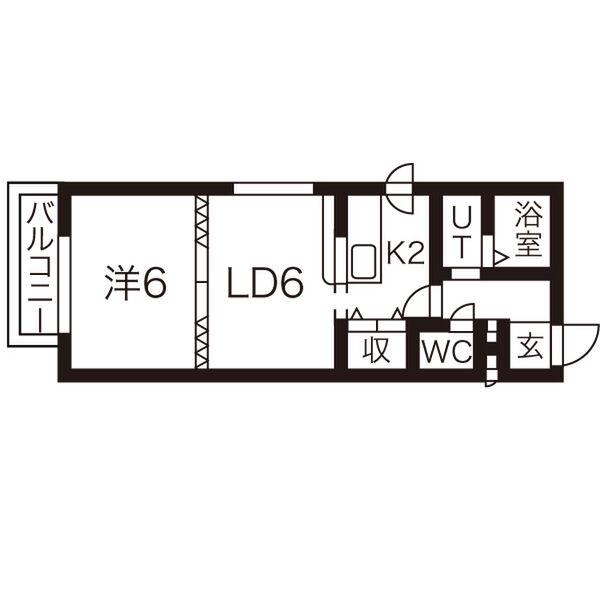 エクセレント本郷(1LDK/3階)の間取り写真