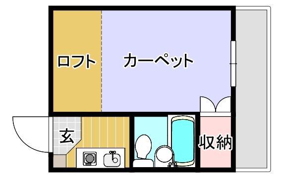 サンコート神田(1K/2階)の間取り写真
