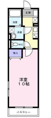 ステラ下北沢(1K/1階)の間取り写真