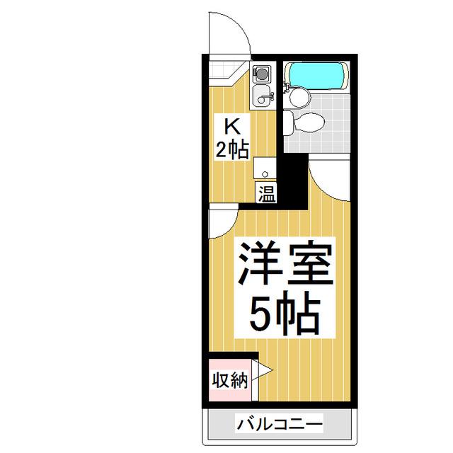 メゾンやまぶき(1K/3階)の間取り写真