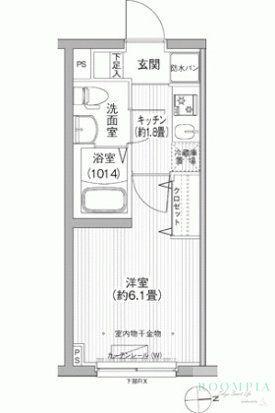 LAUREL TOGOSHI(1K/3階)の間取り写真