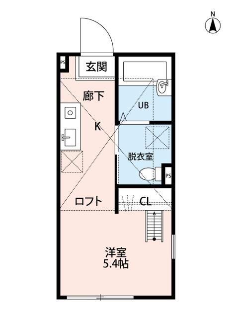リコルド西横浜(ワンルーム/2階)の間取り写真