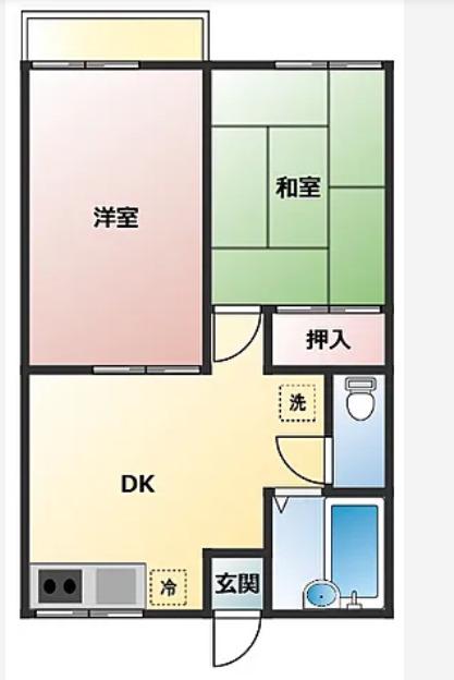 スティブルホリエ(2DK/2階)の間取り写真