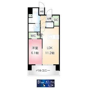 アースグランデ泉(1LDK/5階)の間取り写真
