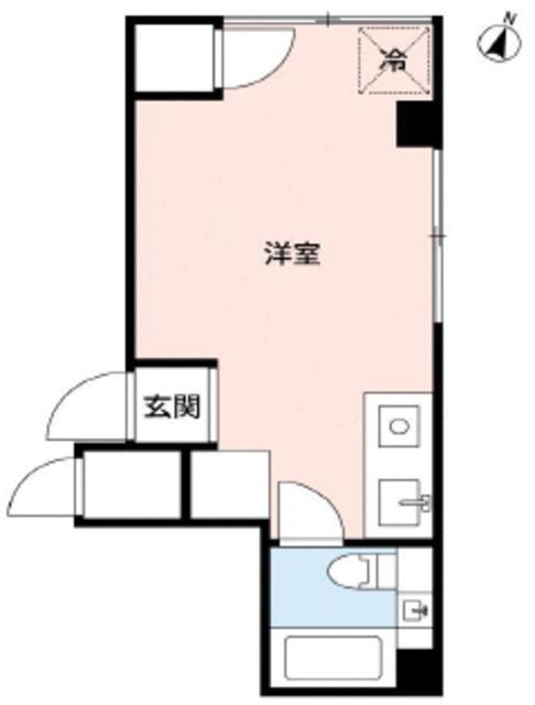 第3池ヶ谷ビル(ワンルーム/5階)の間取り写真