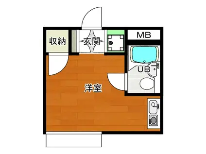 グレースマンション(ワンルーム/2階)の間取り写真