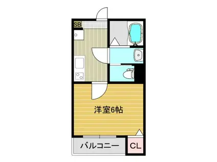 エム・ステージ平野本町3(1K/2階)の間取り写真