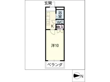 アメニティ鎌倉台(1K/3階)の間取り写真