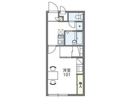 レオパレスKOTOBUKI 20834(1K/1階)の間取り写真