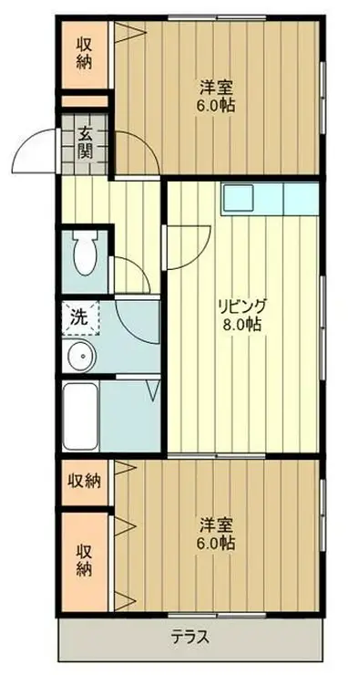 サンフィールド 1階階 間取り