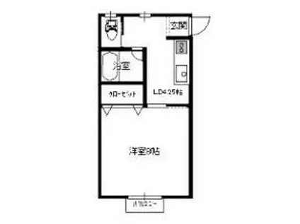 MYSUMIKAN(1K/1階)の間取り写真