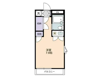 グレースK II(ワンルーム/1階)の間取り写真