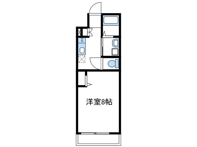 オリーブガーデン(1K/2階)の間取り写真