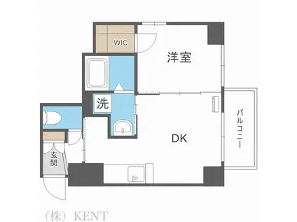 メゾン・ド・ヴィレ桑園旧サムティ桑園通(1LDK/7階)の間取り写真