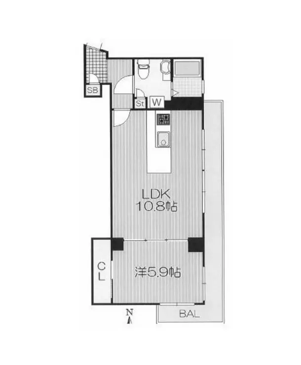 シャンボール武蔵小山 4階階 間取り