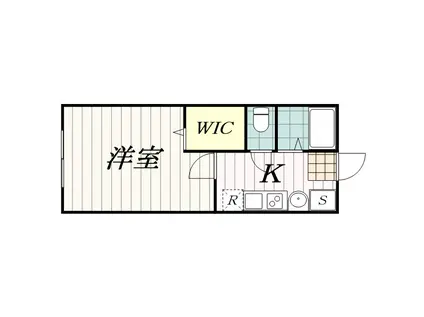 AMBITION本千葉(1K/3階)の間取り写真