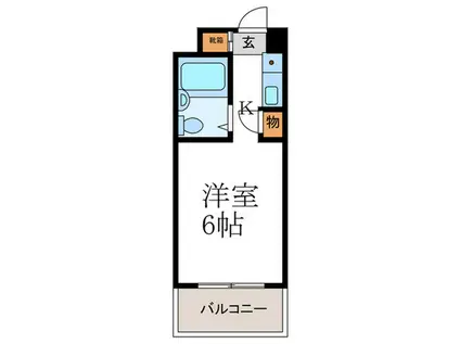 ベストプラザ(1K/7階)の間取り写真