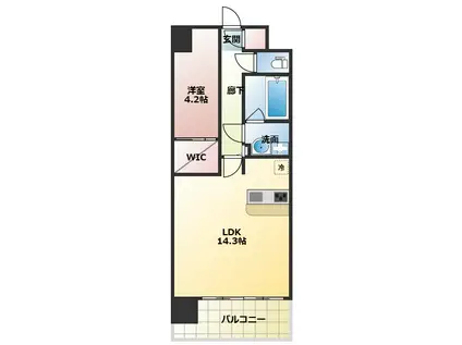 スプランディッド梅田グランノース(2LDK/2階)の間取り写真