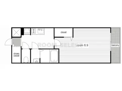 プレサンス東別院駅前II(1K/10階)の間取り写真