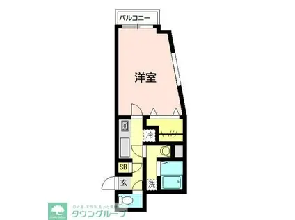 アリエッタ(1K/3階)の間取り写真