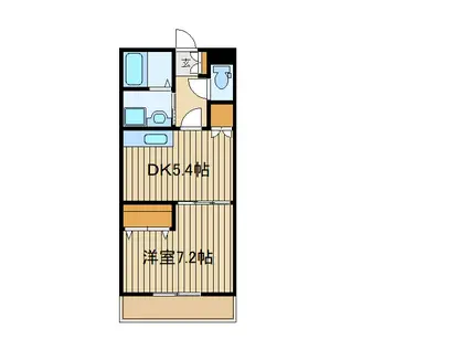 アンシャンテ関町(1DK/3階)の間取り写真