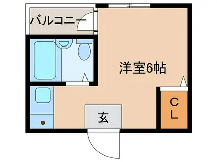 インペリアルスィートコーニッシュ(ワンルーム/1階)の間取り写真