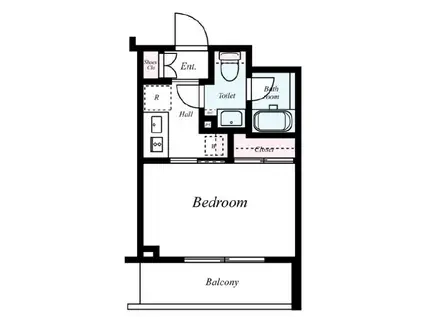 プレール・ドゥーク亀戸V(1K/10階)の間取り写真